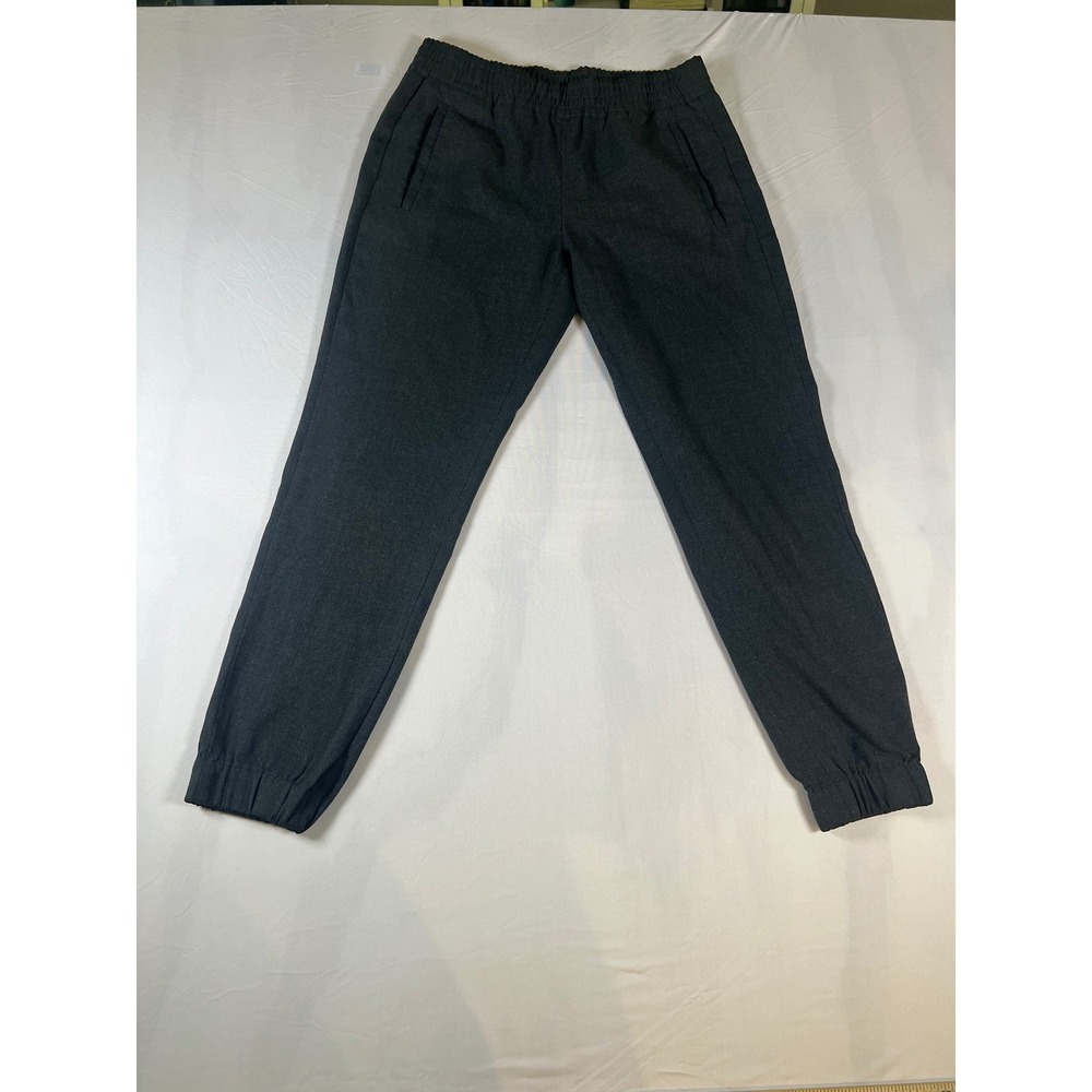 Banana Republic Petite Black Jogger Pants Elastic Waist Ankle Cuff Size 2‎